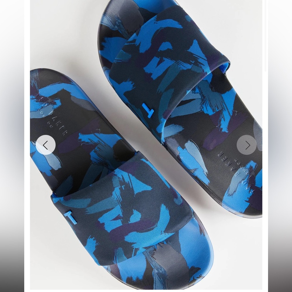 Ted Baker Aglao Men's Slides‎ Abstract Size US 13 new in box